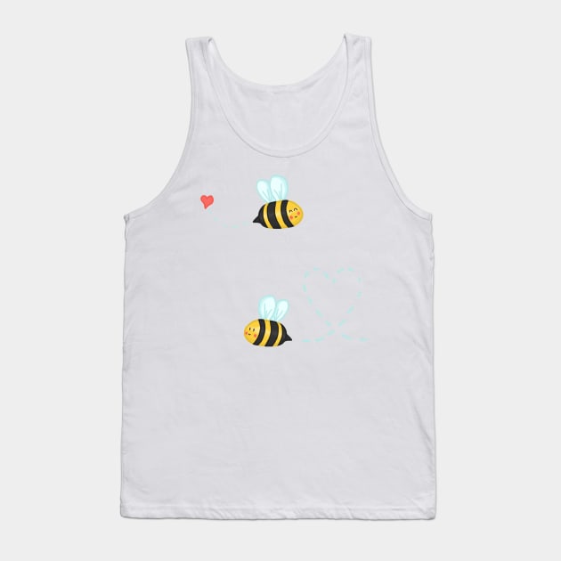 Cute Wholesome Honey bee sticker pack Tank Top by Keniixx